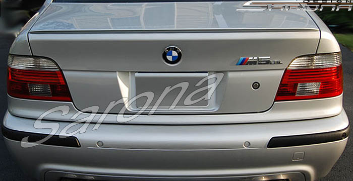 Custom BMW 5 Series Trunk Wing  Sedan (1997 - 2003) - $139.00 (Manufacturer Sarona, Part #BM-025-TW)